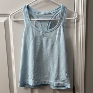 Lululemon Baby Blue Swiftly Tank Top Waist Length